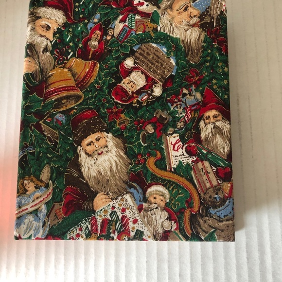 Christmas Santa Vintage Fabric Small Photo Album - Picture 4 of 11